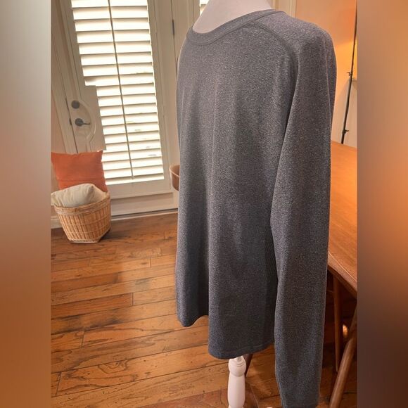 Lululemon Metal Vent Tech Long Sleeve Dark Heather Grey Seamless Workout XL - Picture 3 of 6